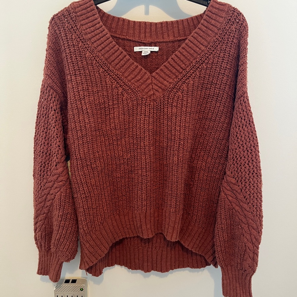 American Eagle Women's Rust Sweater